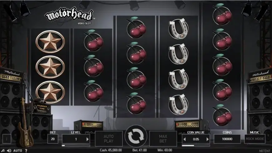 Motörhead slot screenshot 1