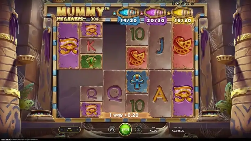 Mummy Megaways slot screenshot 