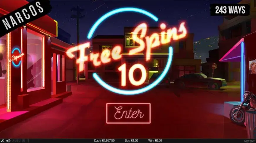 Narcos slot screenshot 