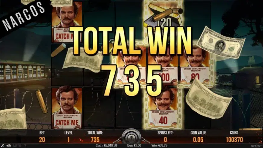 Narcos slot screenshot 4