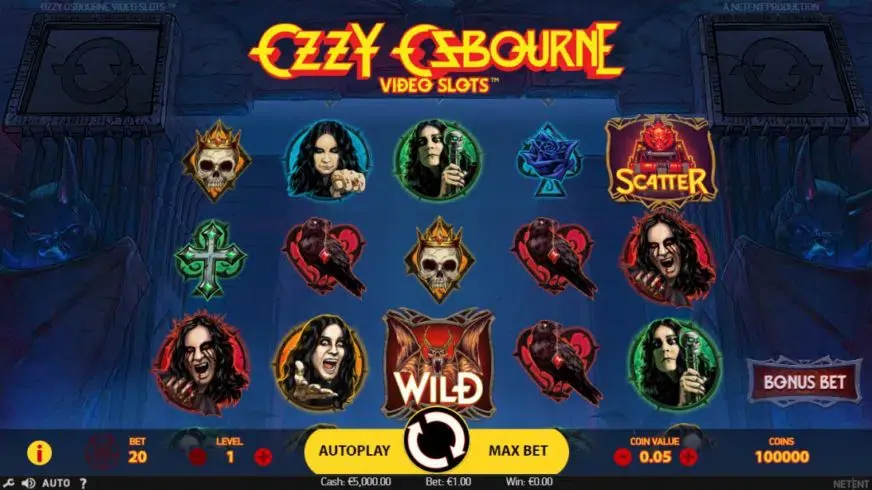 Ozzy Osbourne slot screenshot 