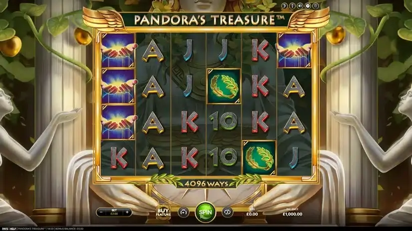 Pandora’s Treasure slot screenshot 1
