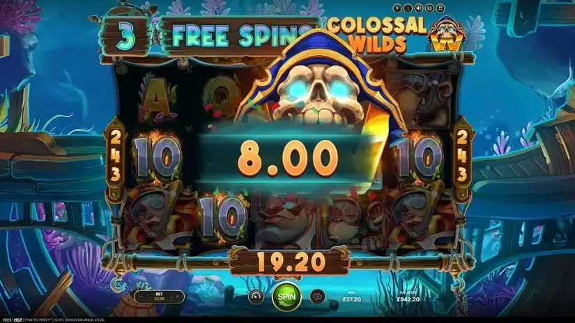 Pirates Party slot screenshot 