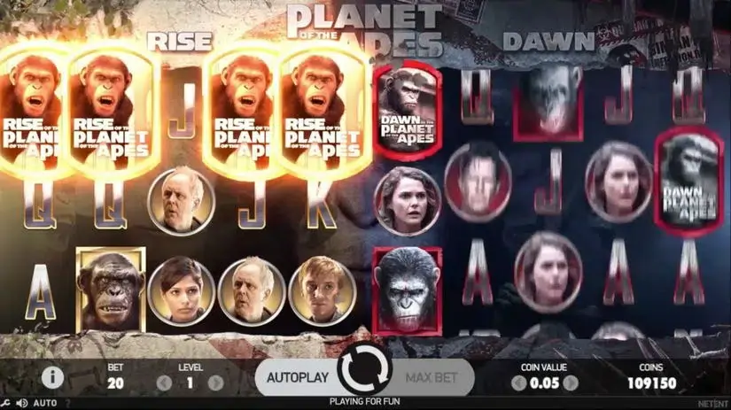 Planet of the Apes slot screenshot 1