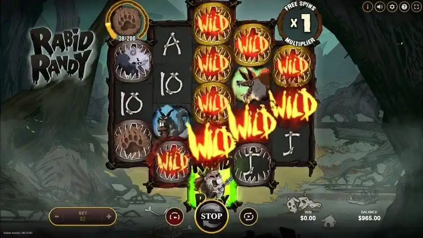 Rabid Randy slot screenshot 
