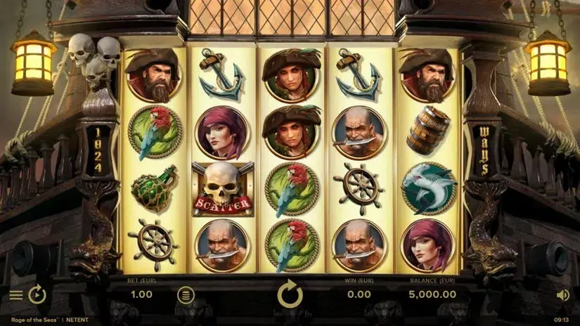 Rage of the Seas slot screenshot 