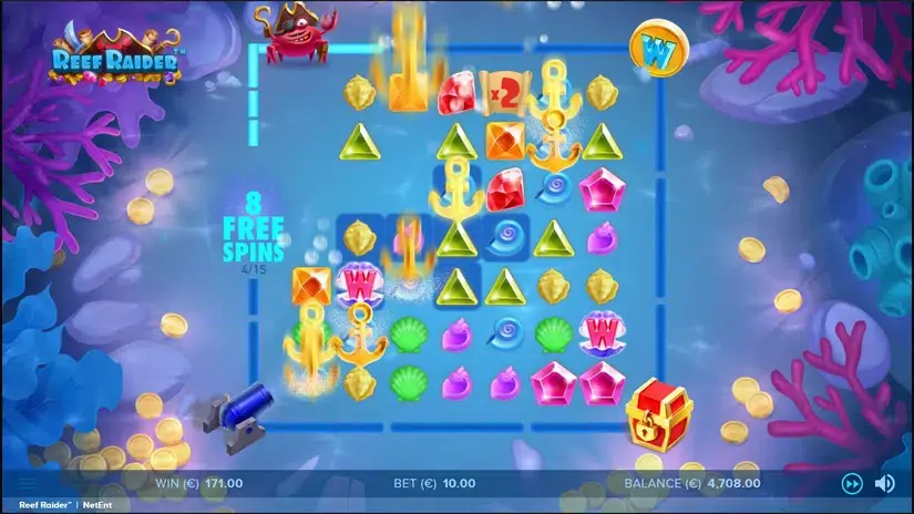 Reef Raider slot screenshot 5