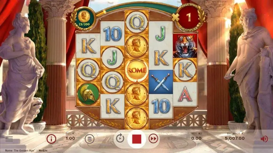 Rome: The Golden Age slot screenshot 