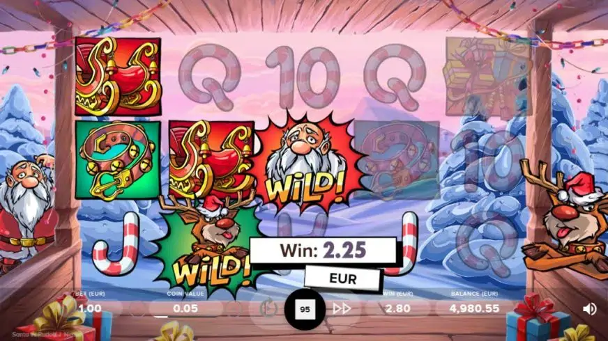 Santa vs Rudolf slot screenshot 4