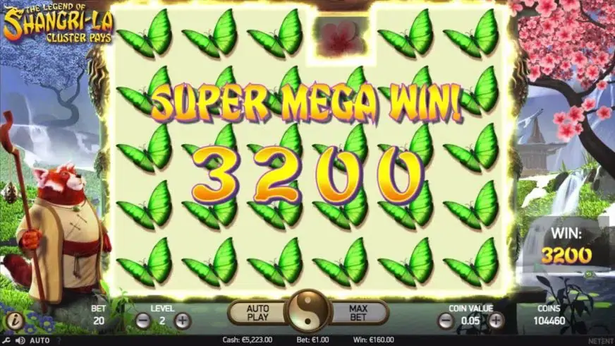 The Legend of Shangri-La slot screenshot 2