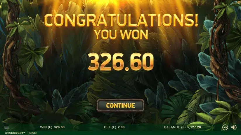 Silverback Gold slot screenshot 