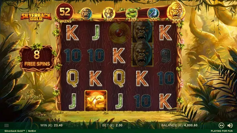 Silverback Gold slot screenshot 8