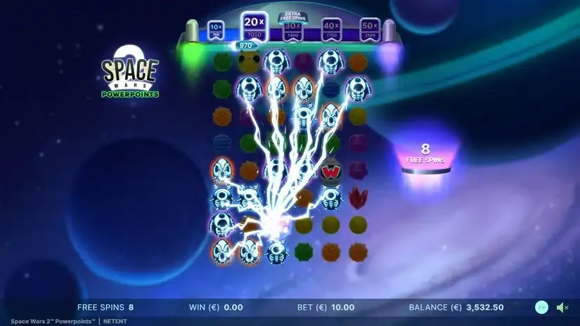 Space Wars 2 Powerpoints slot screenshot 