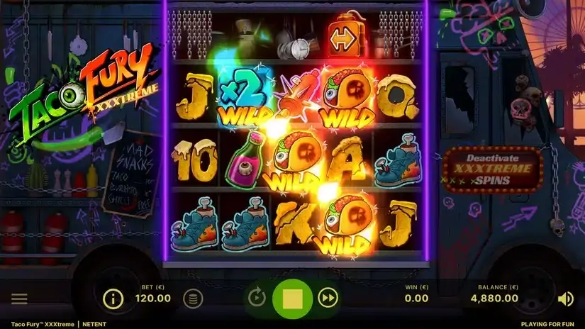 Taco Fury XXXtreme slot screenshot 3