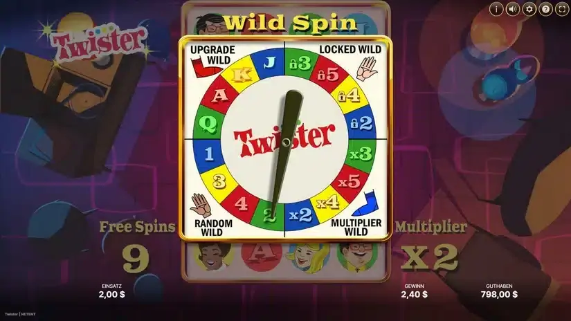 Twister slot screenshot 4