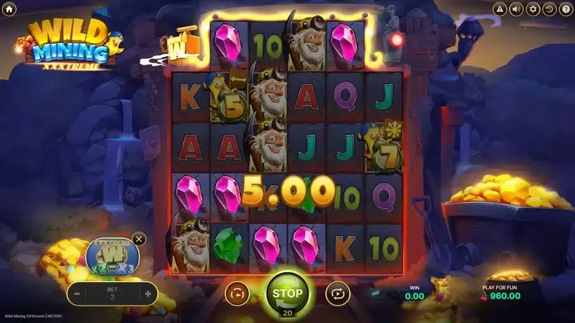 Wild Mining XXXtreme slot screenshot 2