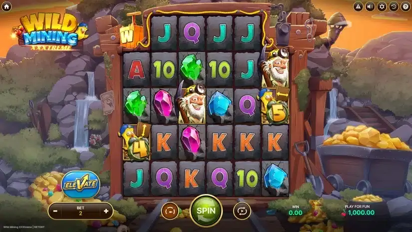 Wild Mining XXXtreme slot screenshot 