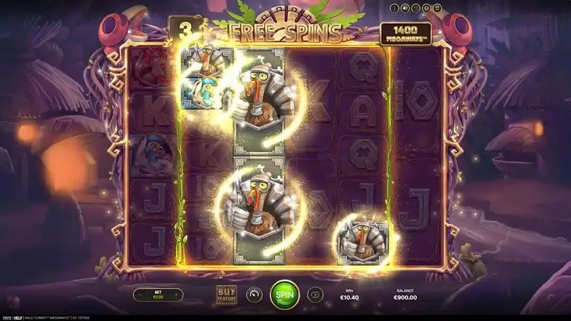 Wild Turkey Megaways slot screenshot 4