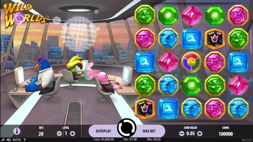 Wild Worlds slot screenshot 