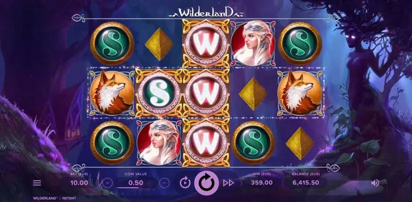 Wilderland slot screenshot 