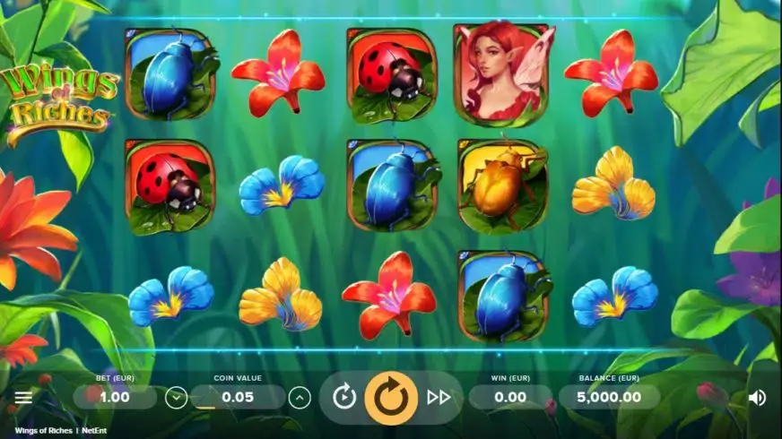 Wings of Riches slot screenshot 