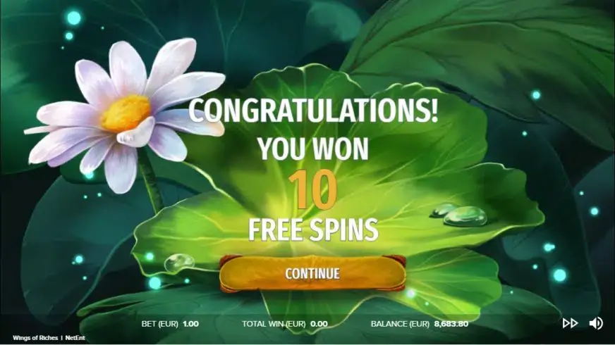 Wings of Riches slot screenshot 3