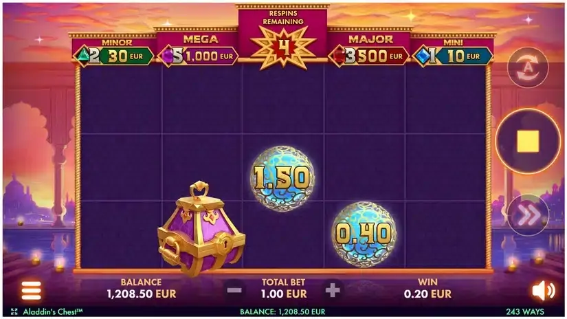 Aladdin’s Chest slot screenshot 4