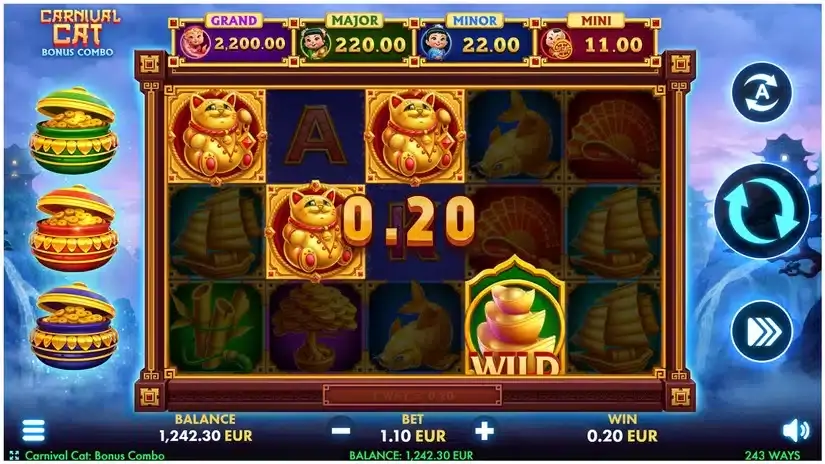 Carnival Cat: Bonus Combo slot screenshot 2