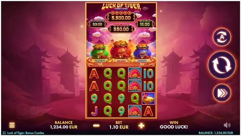 Luck of Tiger: Bonus Combo slot screenshot 1