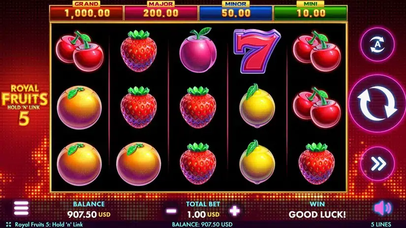 Royal Fruits 5 slot screenshot 