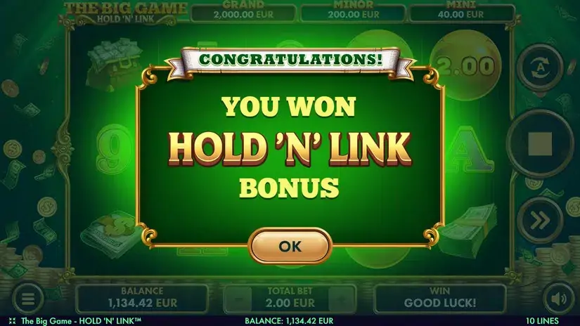The Big Game Hold’N’Link slot screenshot 5