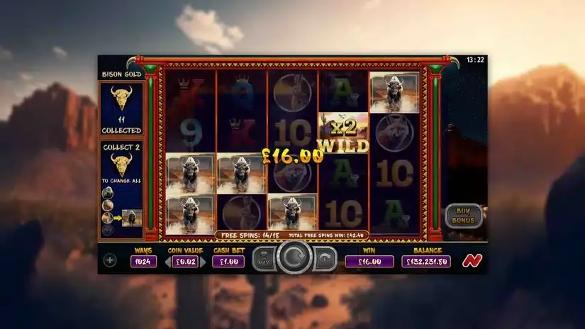 Bison Gold slot screenshot 5