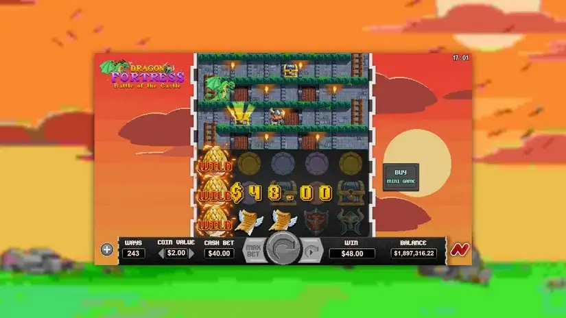 Dragon Fortress Battle of the Castle slot screenshot 5