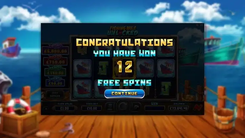 Fishing Reels Unlocked slot screenshot 2