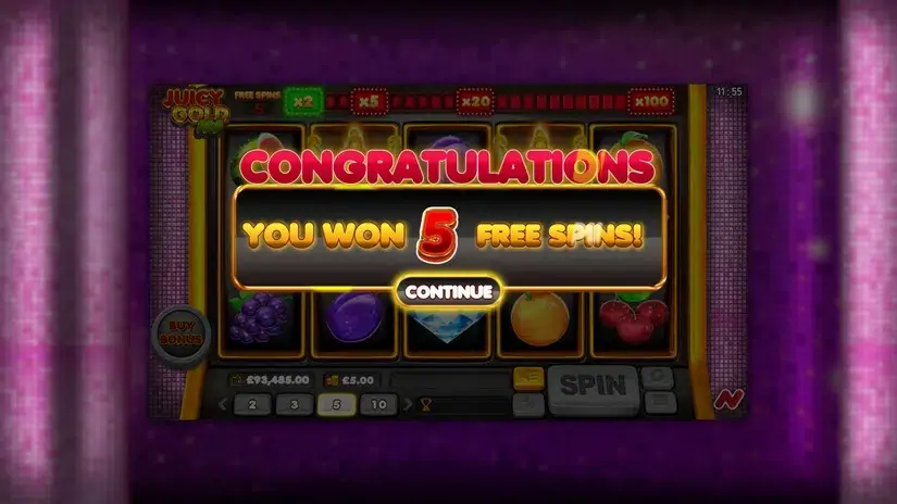 Juicy Gold 100 slot screenshot 4