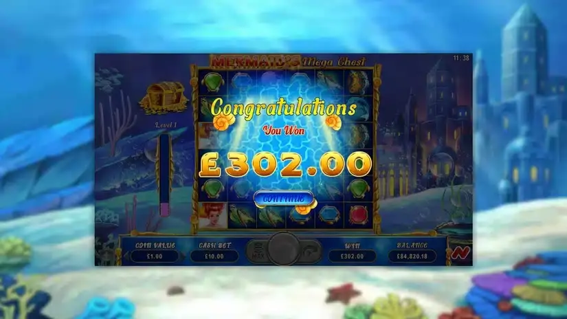 Mermarmaid’s Mega Chest slot screenshot 