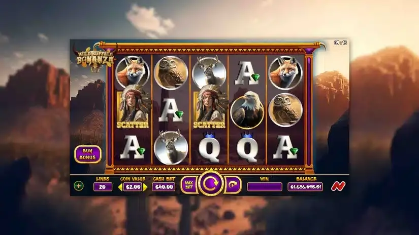 Wild Buffalo Bonanza slot screenshot 1