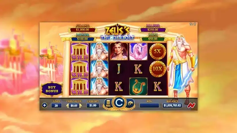 Zeus’s Thunderbolt slot screenshot 1