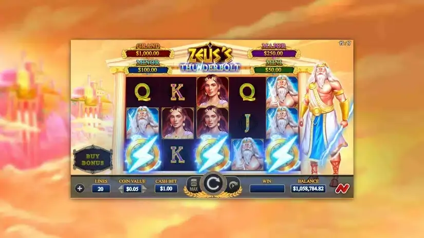 Zeus’s Thunderbolt slot screenshot 2