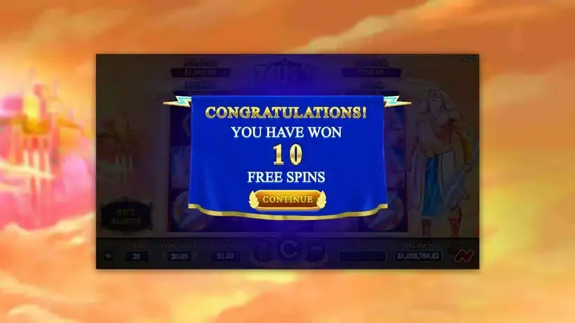 Zeus’s Thunderbolt slot screenshot 3