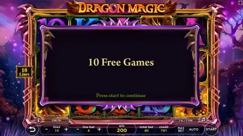Dragon Magic slot screenshot 2