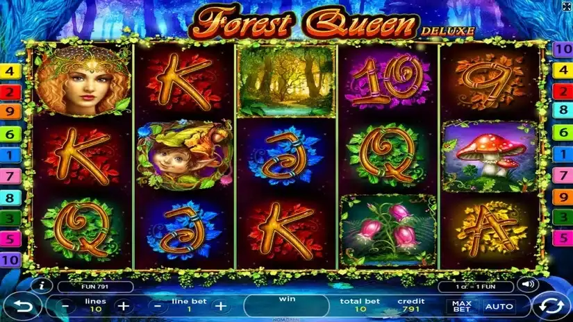 Forest Queen Deluxe slot screenshot 1