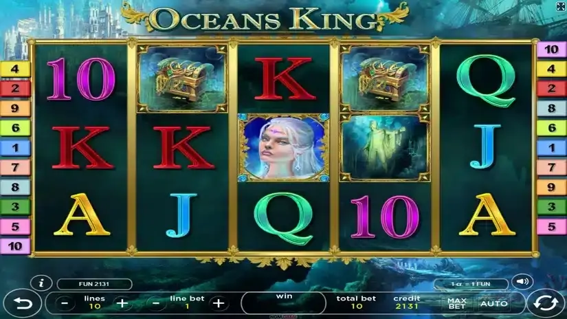 Oceans King slot screenshot 1