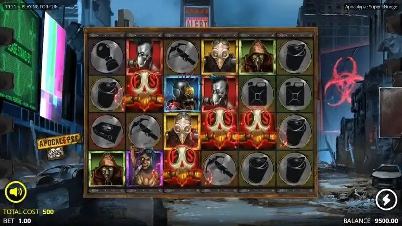 Apocalypse Super xNudge slot screenshot 2