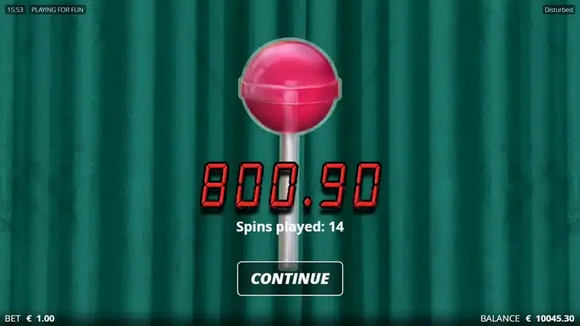 Disturbed slot screenshot 