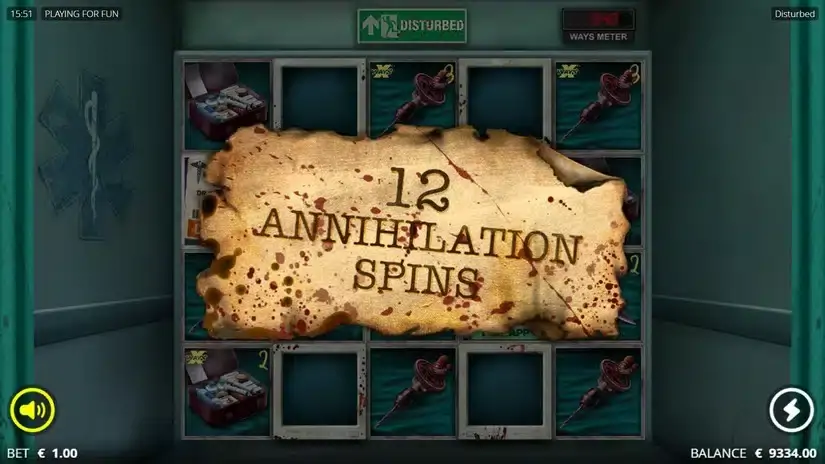 Disturbed slot screenshot 2