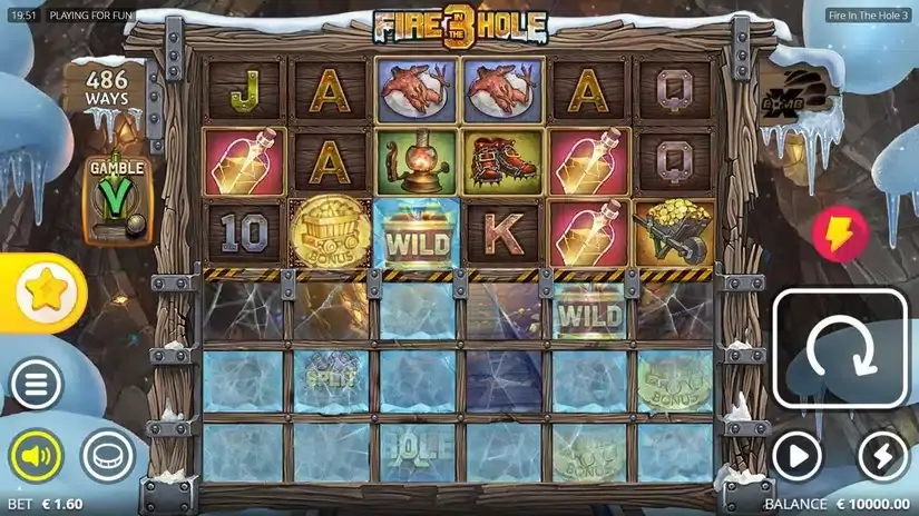 Fire in the Hole 3 slot screenshot 