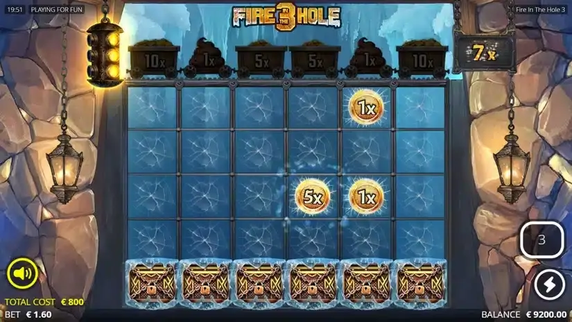 Fire in the Hole 3 slot screenshot 3