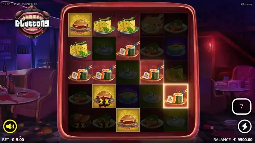 Gluttony slot screenshot 4