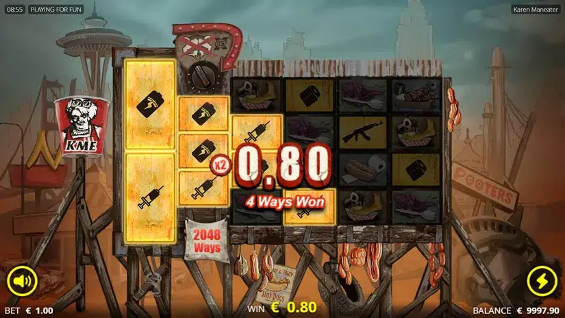 Karen Maneater slot screenshot 2